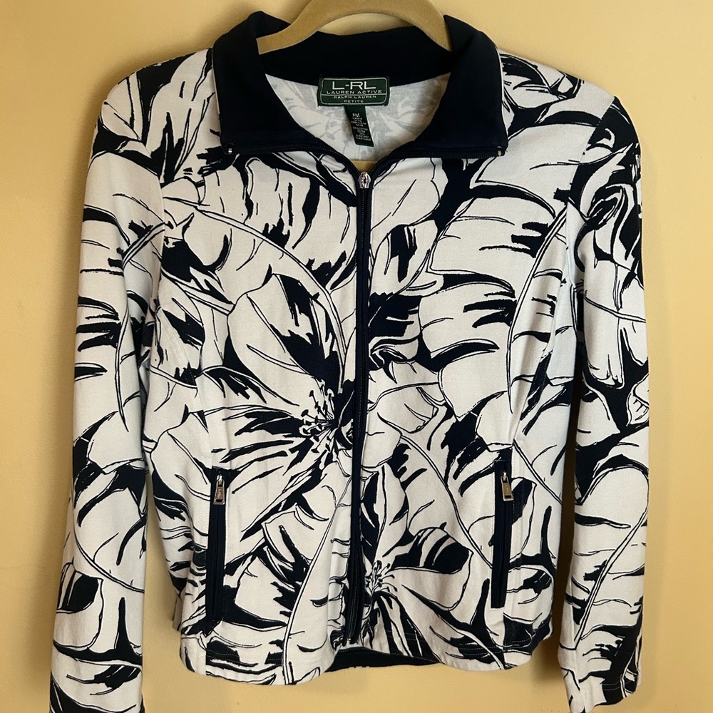 Lauren Ralph Lauren Navy and White Jacket
